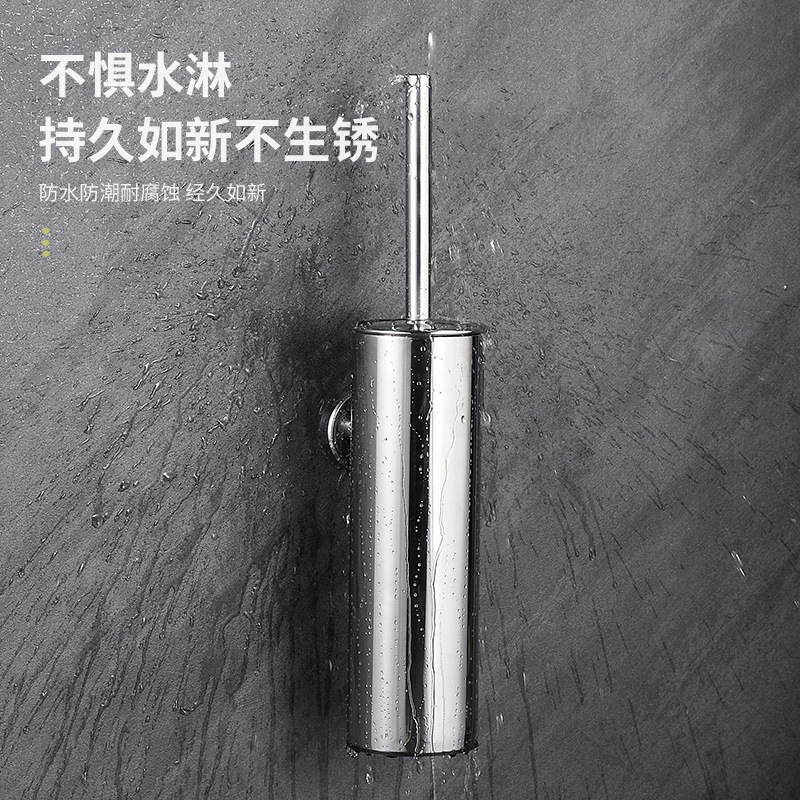 Туалетная щетка из нержавеющей стали 304, настенная щетка для туалета, черная щетка для уборки, держатель для туалетной щетки
