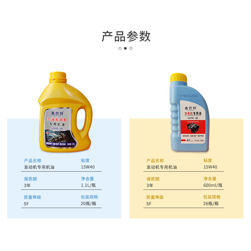 Gasoline Engine Power Generator Engine Chemical Industry Engine Oil Four-Stroke 15W-40 Special Lubricant