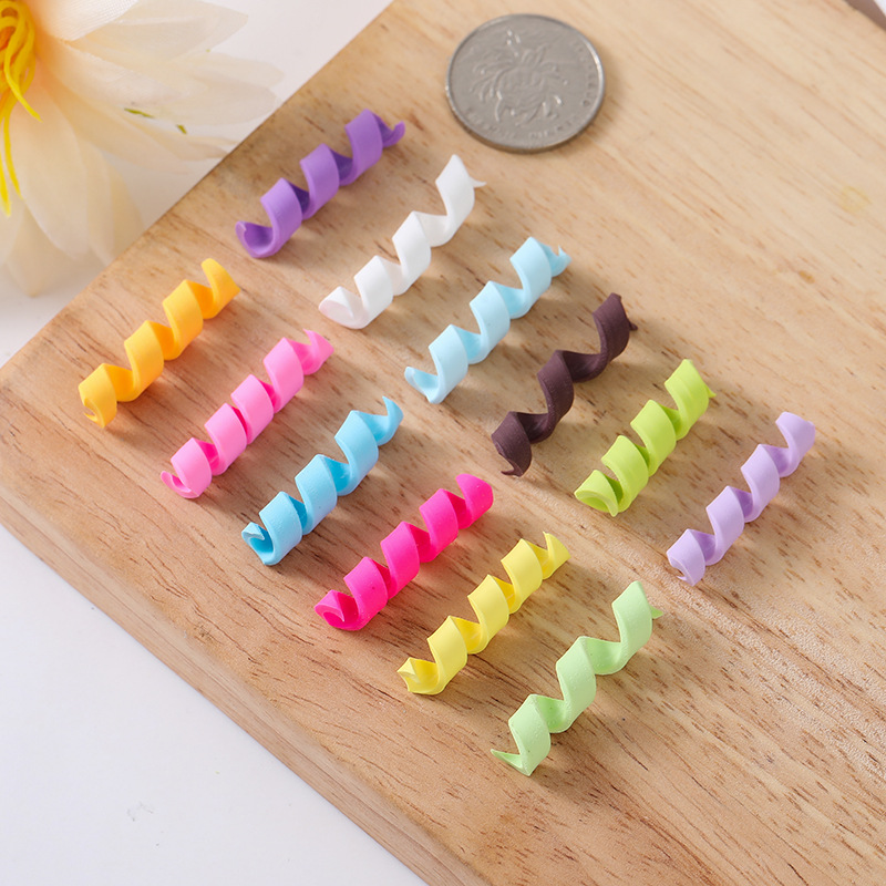 Soft Pottery Chocolate Bar Two-color Chocolate Bar Thin Bar Resin Clay DIY Material