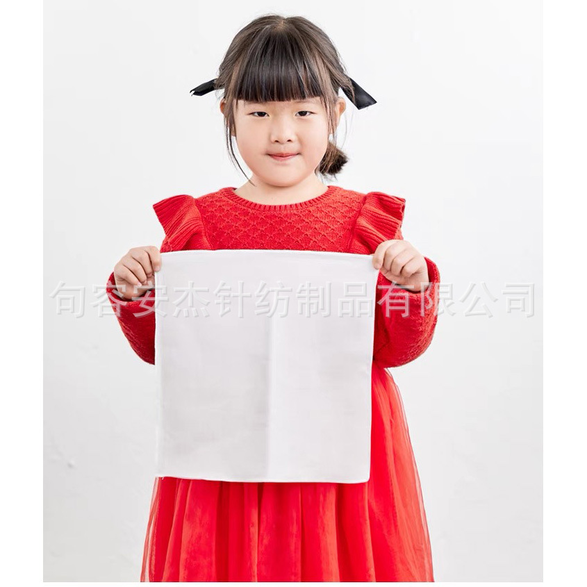 Wholesale Pure Cotton White Handkerchief Tie-Dye Square Scarf Painting Rubbing Handmade Tie-Dye DIY Embroidered Handkerchief Pure White Tie-Dye Cloth