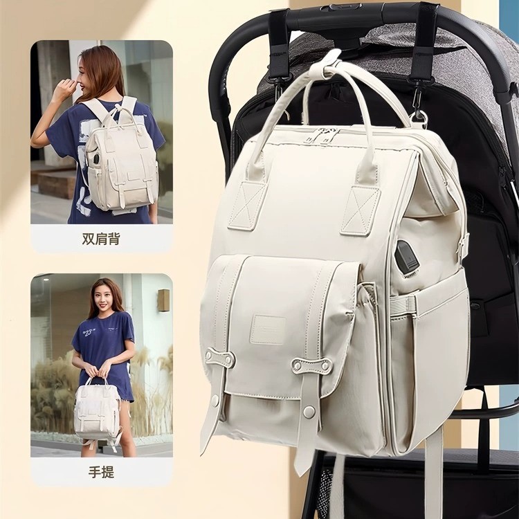 Wuyouhu 2025 New Multifunctional Mommy Bag, Mother and Baby Bag, Lightweight and Stylish for Going Out, Mom's Handbag and Backpack