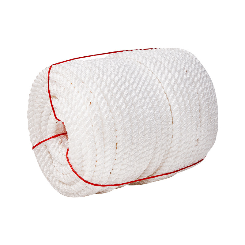 Cable Rope, Marine Polyester Submersible Rope, High-Strength Anchor Rope, Three-Strand Boat Rope Bundled with Wear-Resistant Marine Cable Wholesale