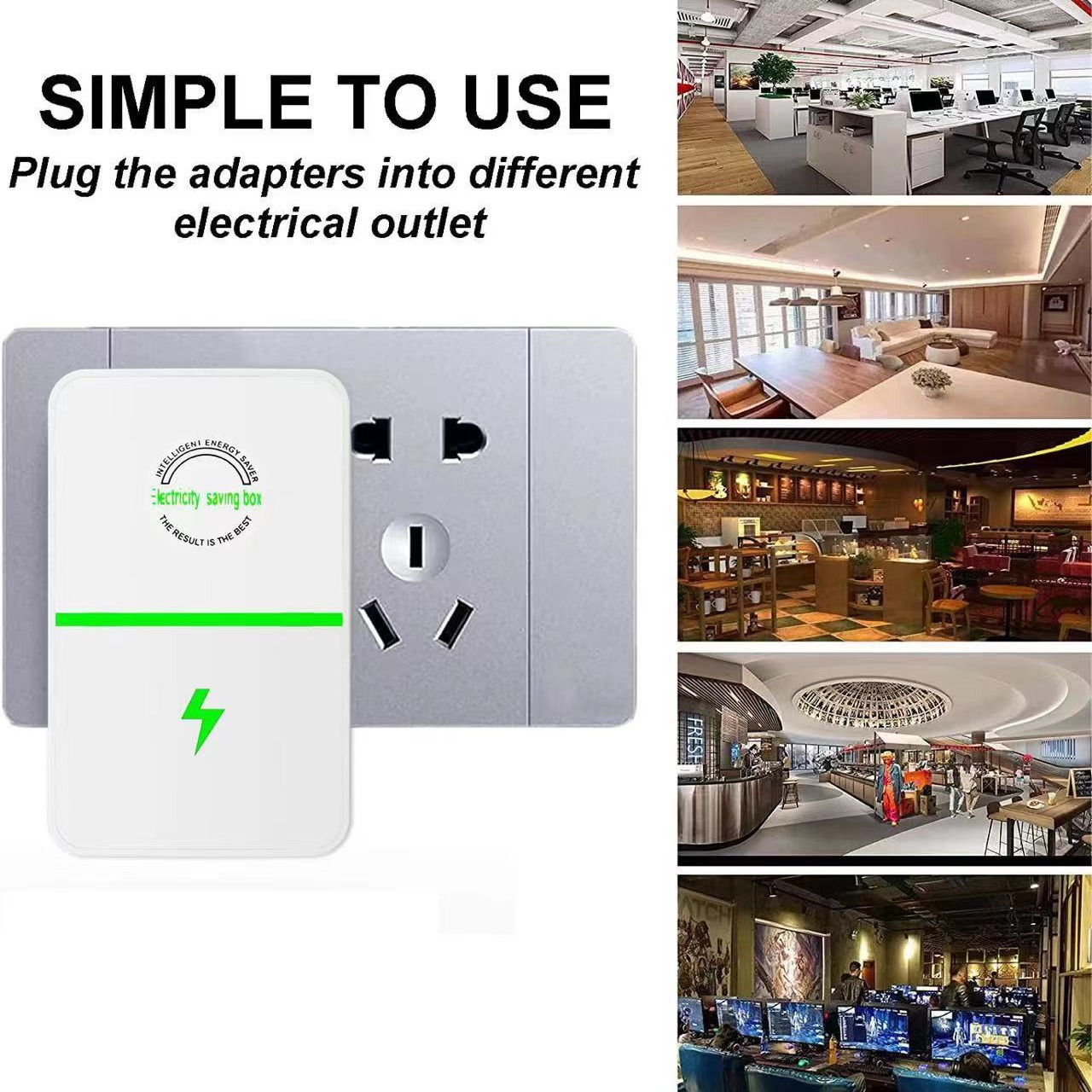 Cross-Border Popular Home Smart Power Saver, Factory Popular Power Saver, Electricity Meter, Regulated Power Saver, Intelligent Power Saver