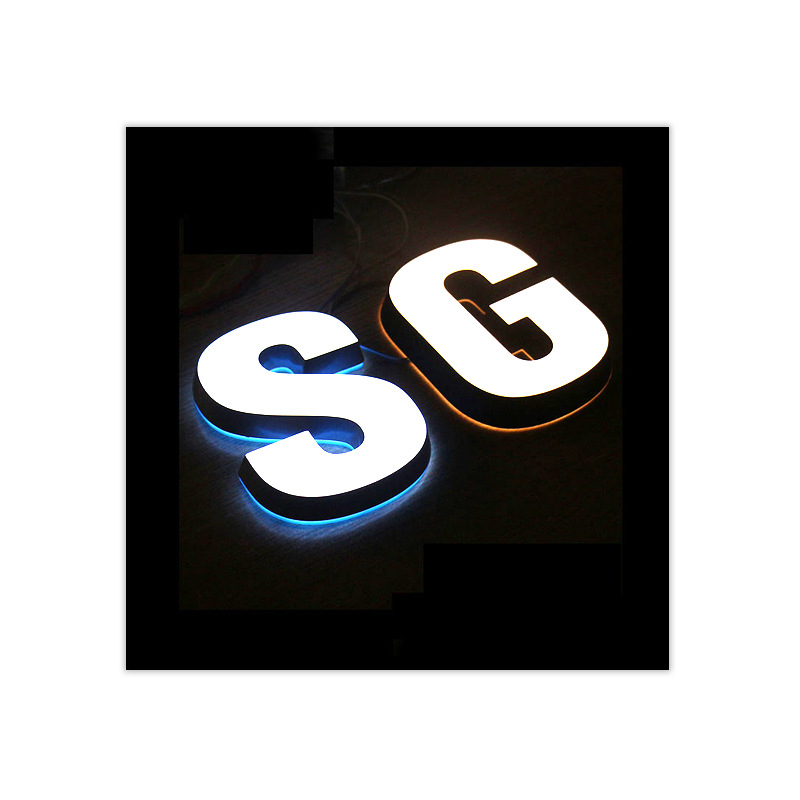 Customized net red mini character luminous character indoor background wall luminous font led acrylic luminous character customized