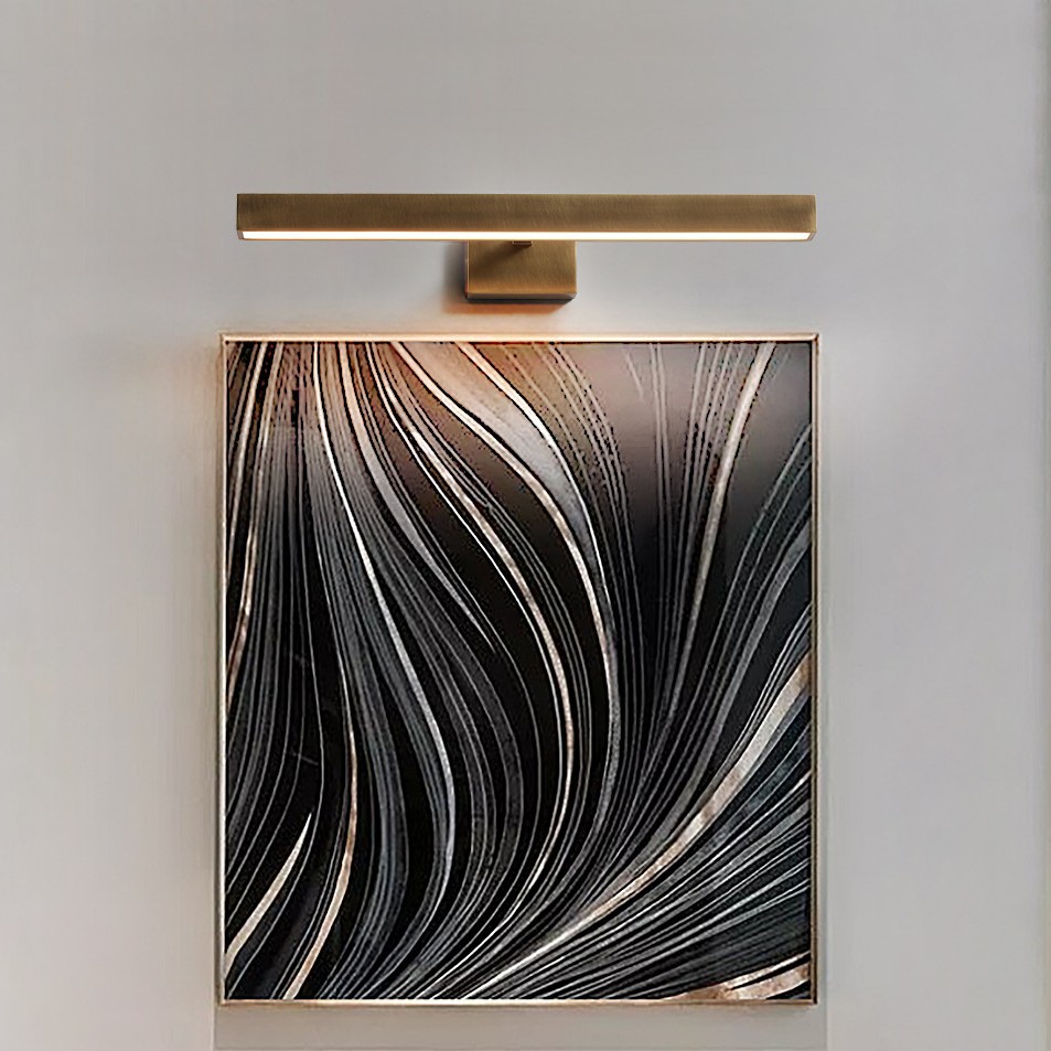 Cross-Border Support for Invoicing, All-Copper Vintage Corridor Aisle Strip Light, Picture Light, Signboard Mirror Front Light, Led Wall Light