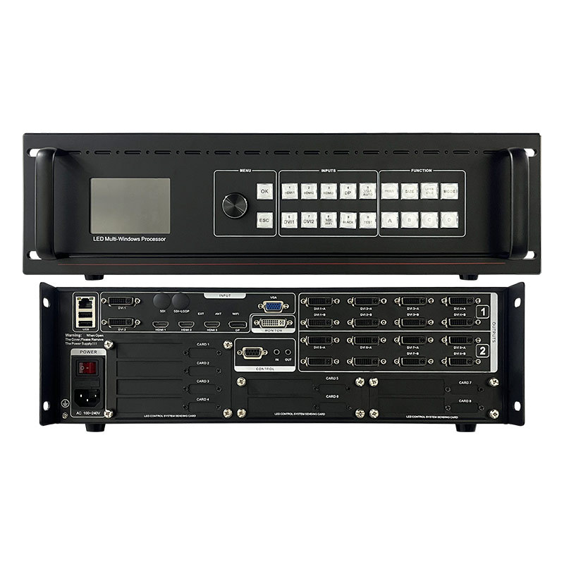 Small-pitch HD full-color screen Led multi-picture video splicing processor MS16K_C Lingxing rain Carlet