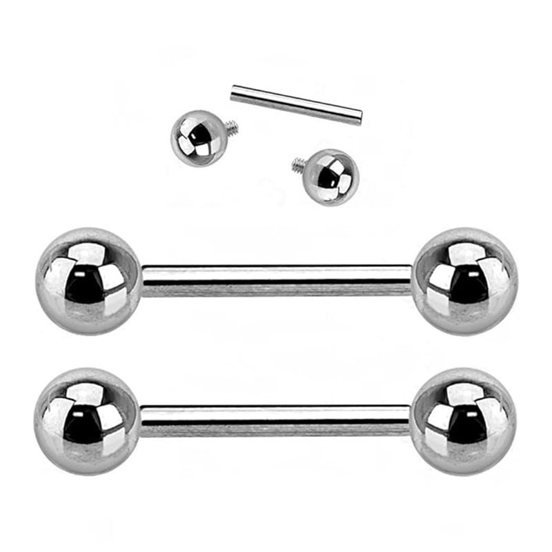 F136 titanium alloy tongue nail lip nail ear nail ear bone nail eyebrow nail G23 straight rod accessories human body puncture jewelry