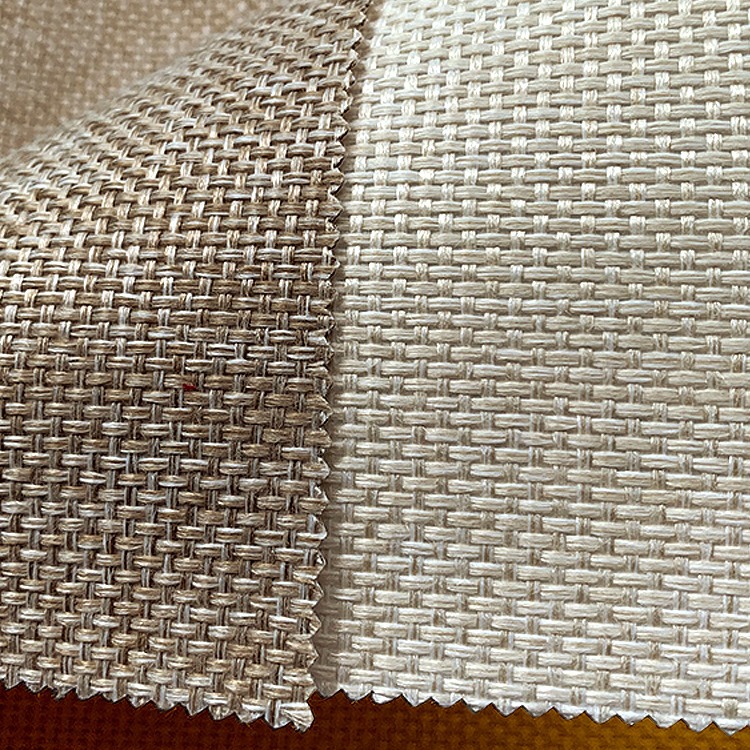 Thick coarse linen linen wall cloth seamless whole house Japanese style simple Rattan woven new Chinese style living room 2024 New Wall cloth