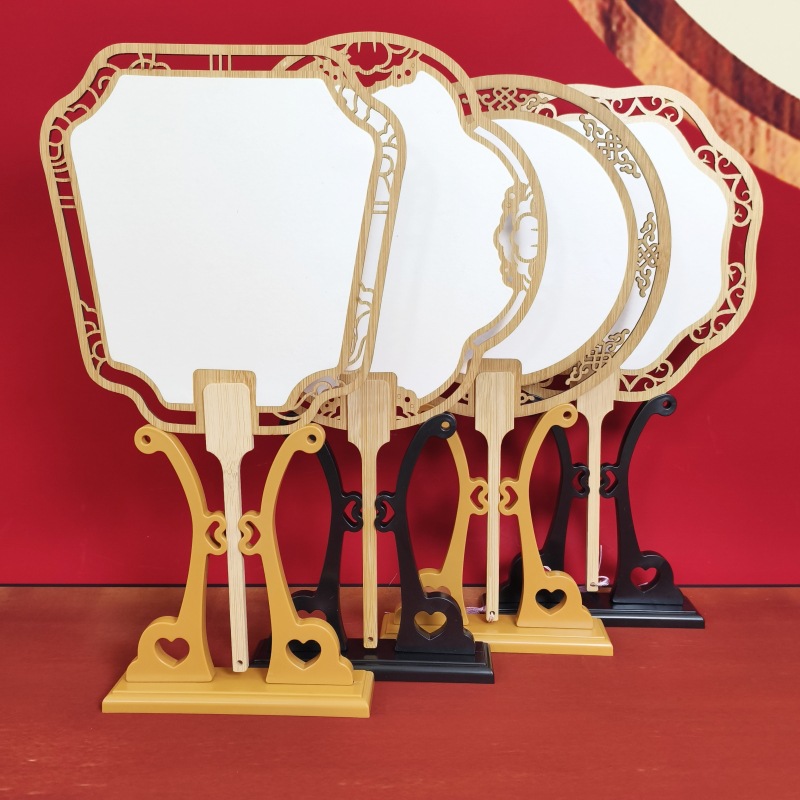 Fan Rack Wholesale Group Fan Rack Fan Base Bracket Fan Rack Palace Fan Holder Bride Wedding Fan Display Stand Bracket Resin