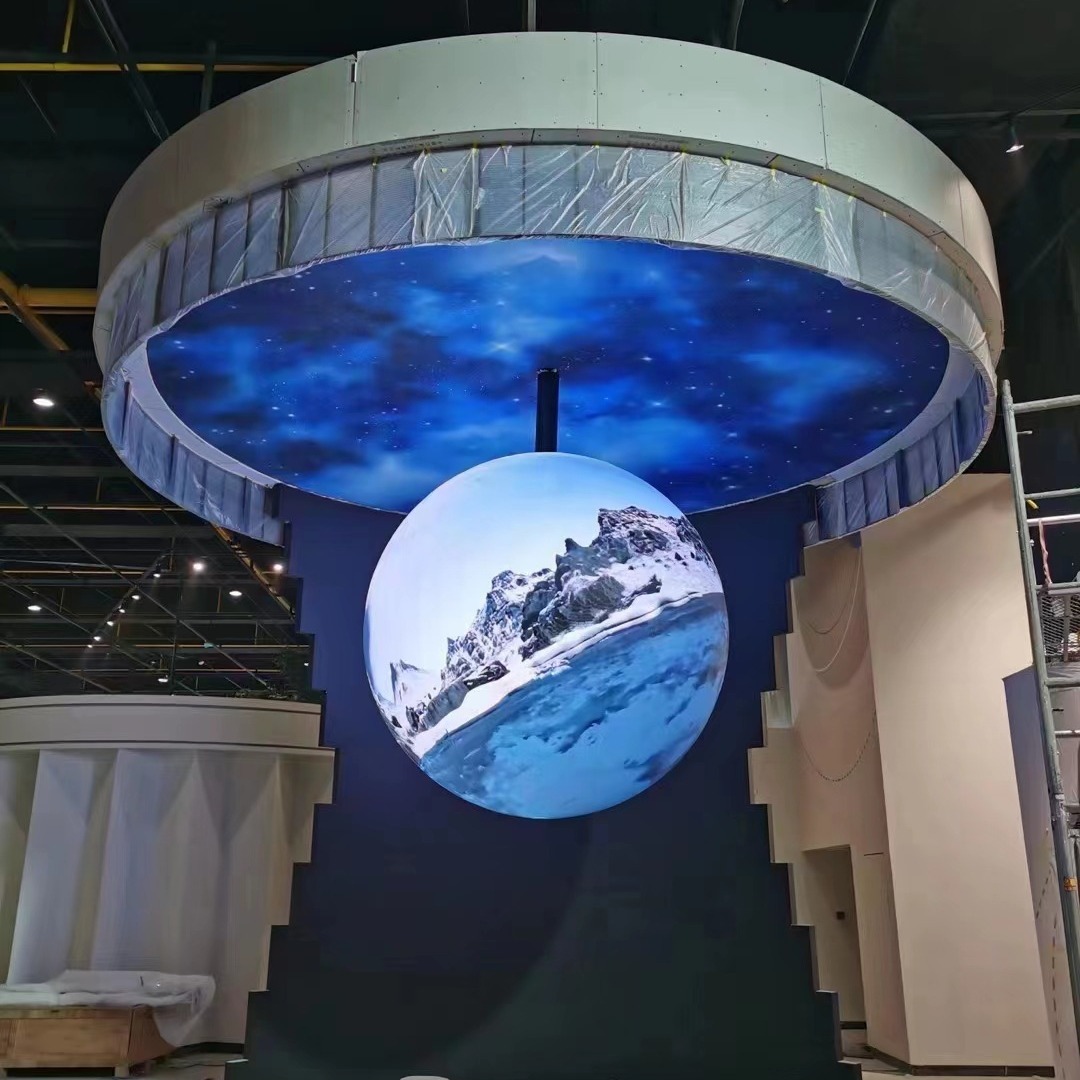 Xinshi Intelligent Display Indoor and Outdoor Led Spherical Screen Full Color Flexible Display Special-Shaped Exhibition Hall Circular Led Electronic Screen