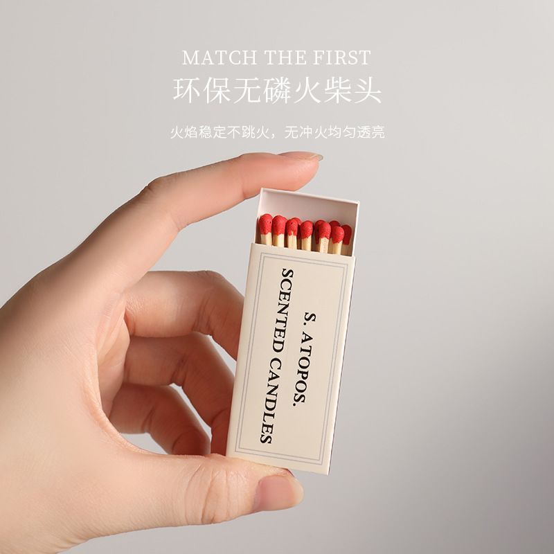 Spot wholesale scented candle Matchbox creative fashion old-fashioned match box cake shop home