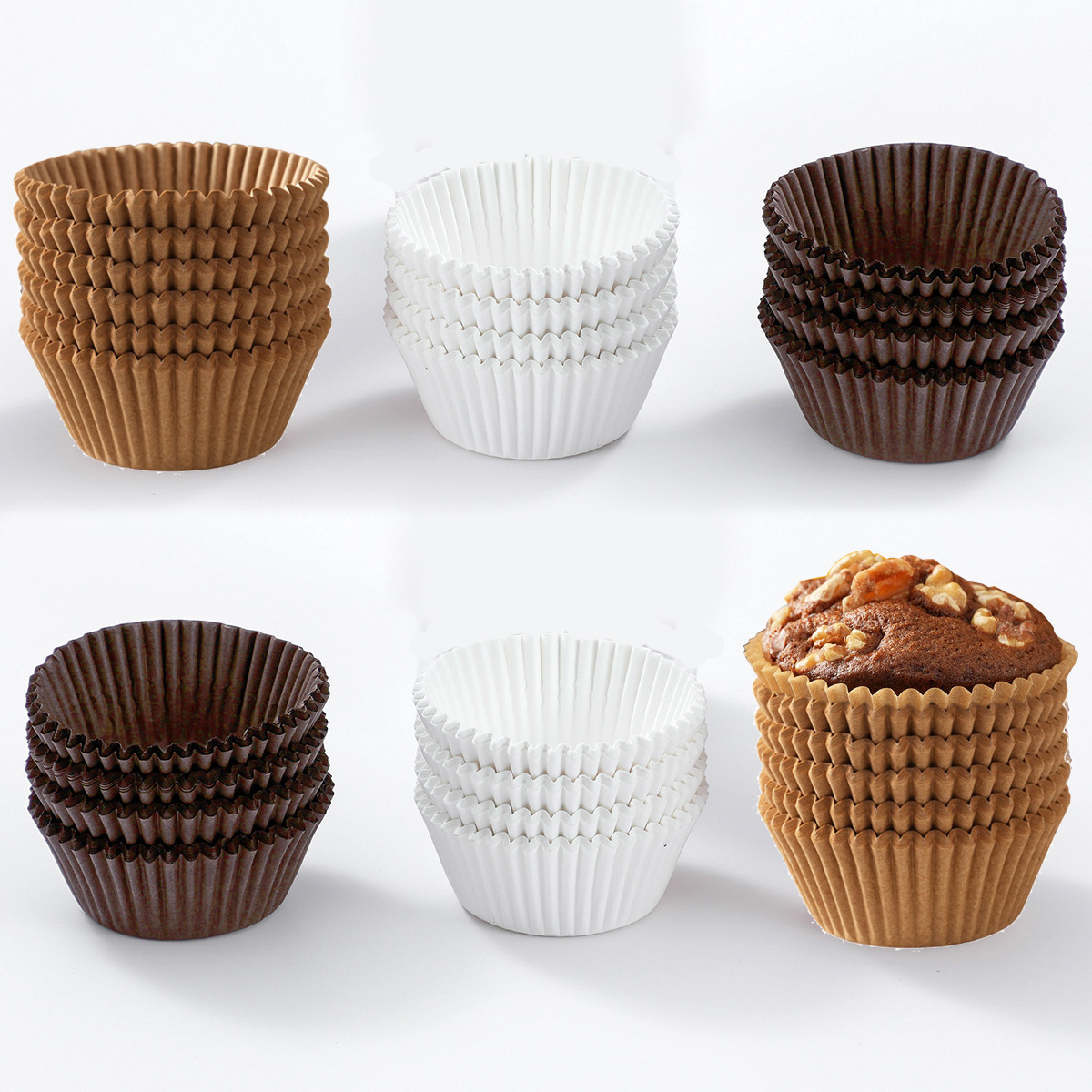 Customized Baking Paper Liners for Fruit Snow Mooncakes, Oil-Proof, Non-Stick, Leak-Proof, High-Temperature Resistant Cake Paper Cups