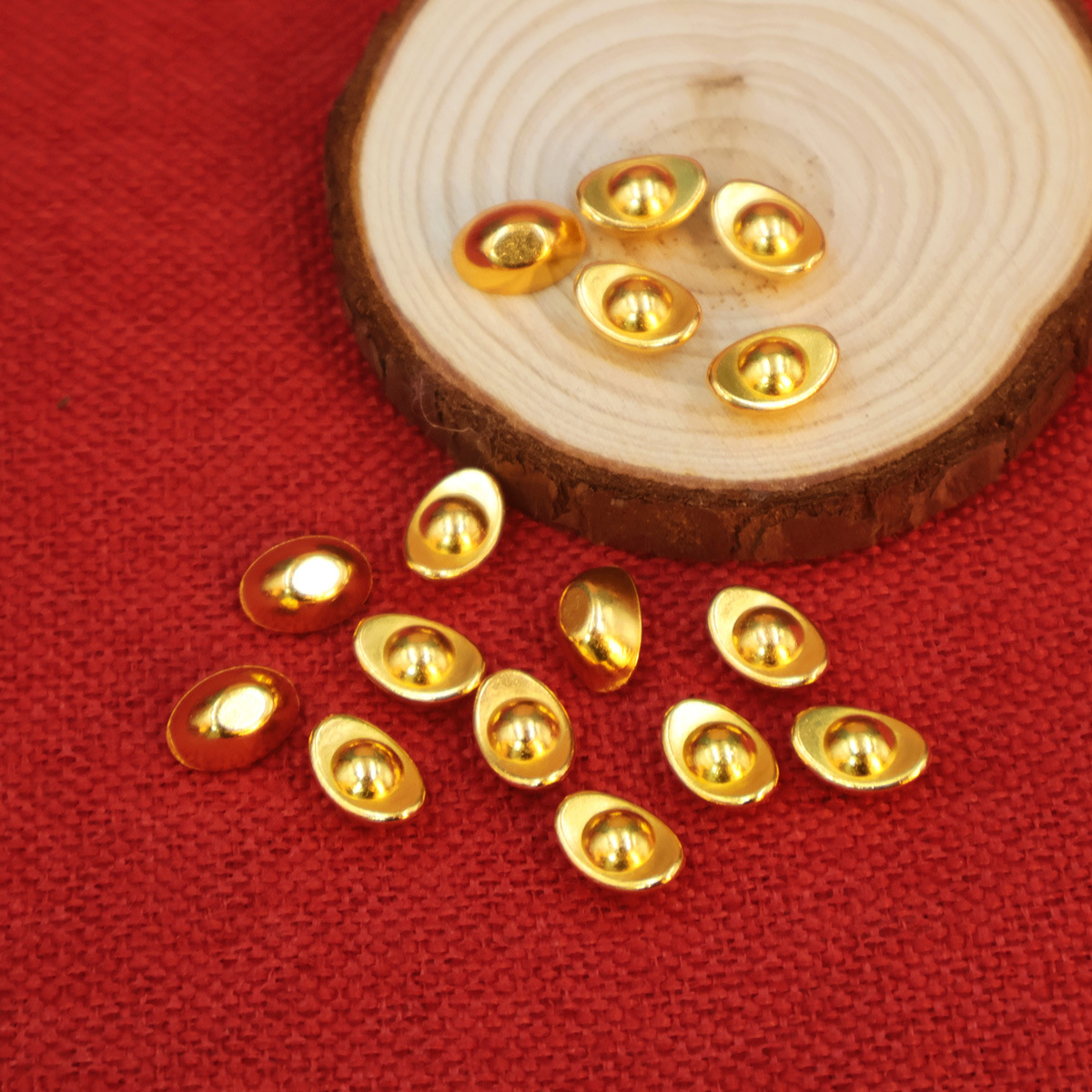 Shajin small gold ingot small gold bar melon seeds peanut gift Baifu tank cornucopia fire dragon bottled jewelry crafts