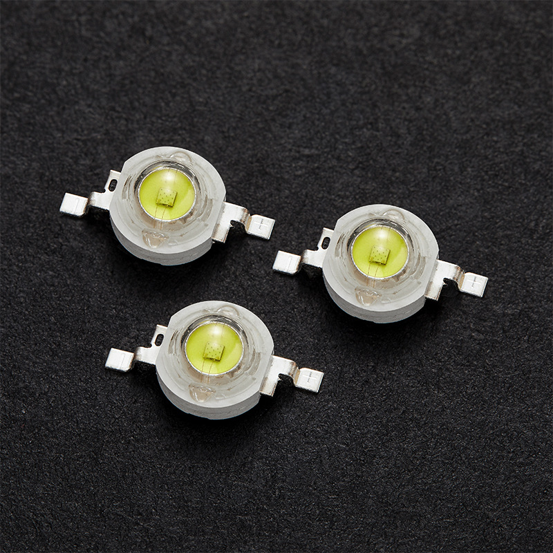 High-power 1W white light beads highlight 110-120lm imitation lumens 3W white light flashlight led patch lamp beads