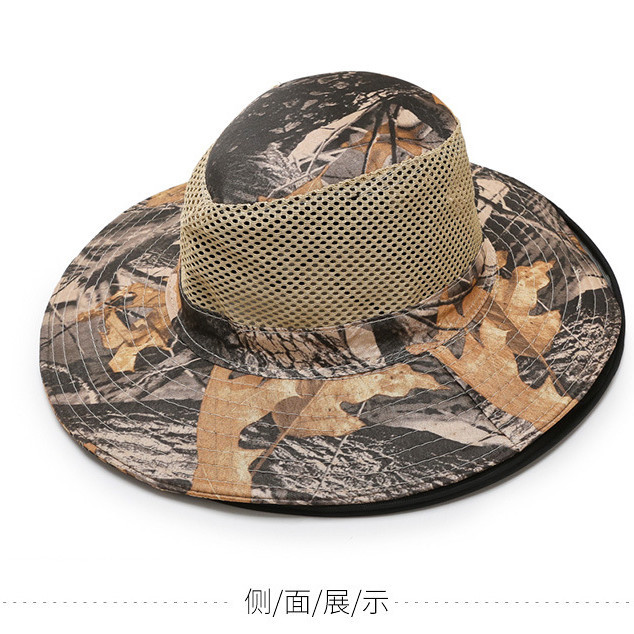 Full Yarn Dome Anti-Bee Anti-mosquito Hat Big Brim Mesh Fashion Fisherman Hat Outdoor Fishing Anti-mosquito Fishing Hat