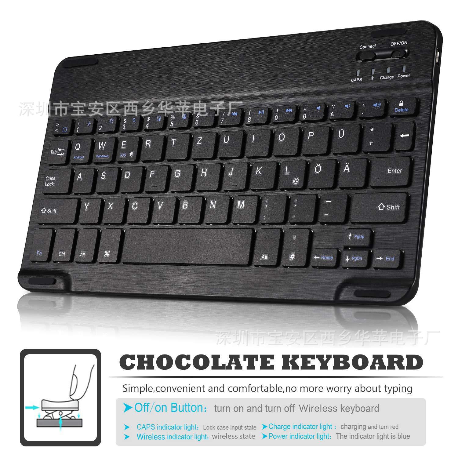 10-inch Russian wireless Bluetooth keyboard for iPad tablet Spanish French Korean German keyboard