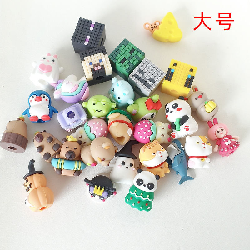 Кросс-бодер ПВХ мягкая пластиковая мультяшная кукла колпачок для ручки мини трехмерные канцелярские подарки наконечники ручек ювелирные аксессуары оптом