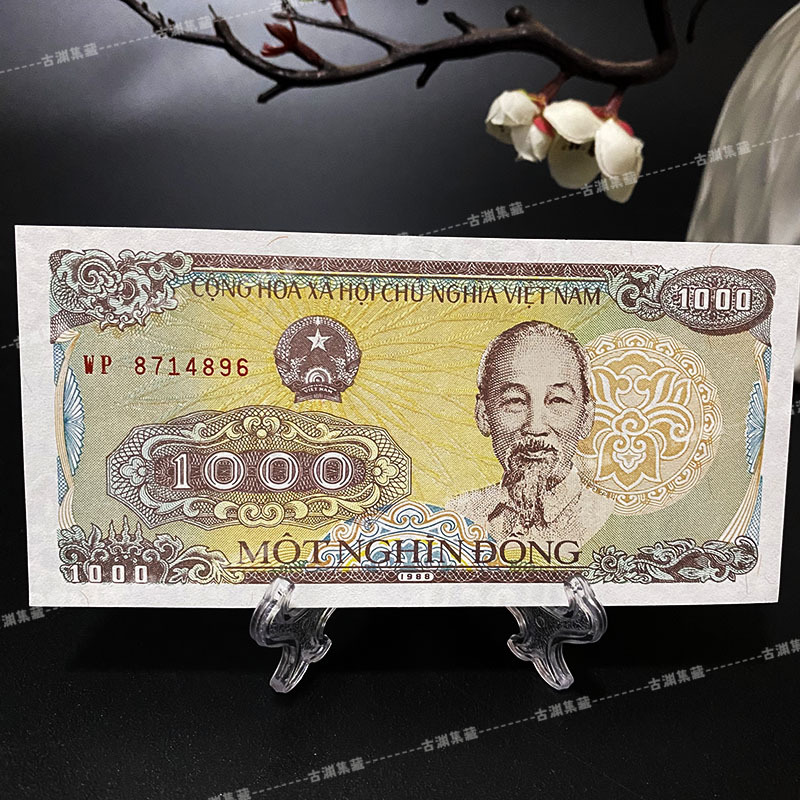 Вьетнам 1000 Динь Бùn Банкнота Реальная Монета Иностранные Монеты Подлинные Азиатские Монеты Иностранная Валюта Разных Стран