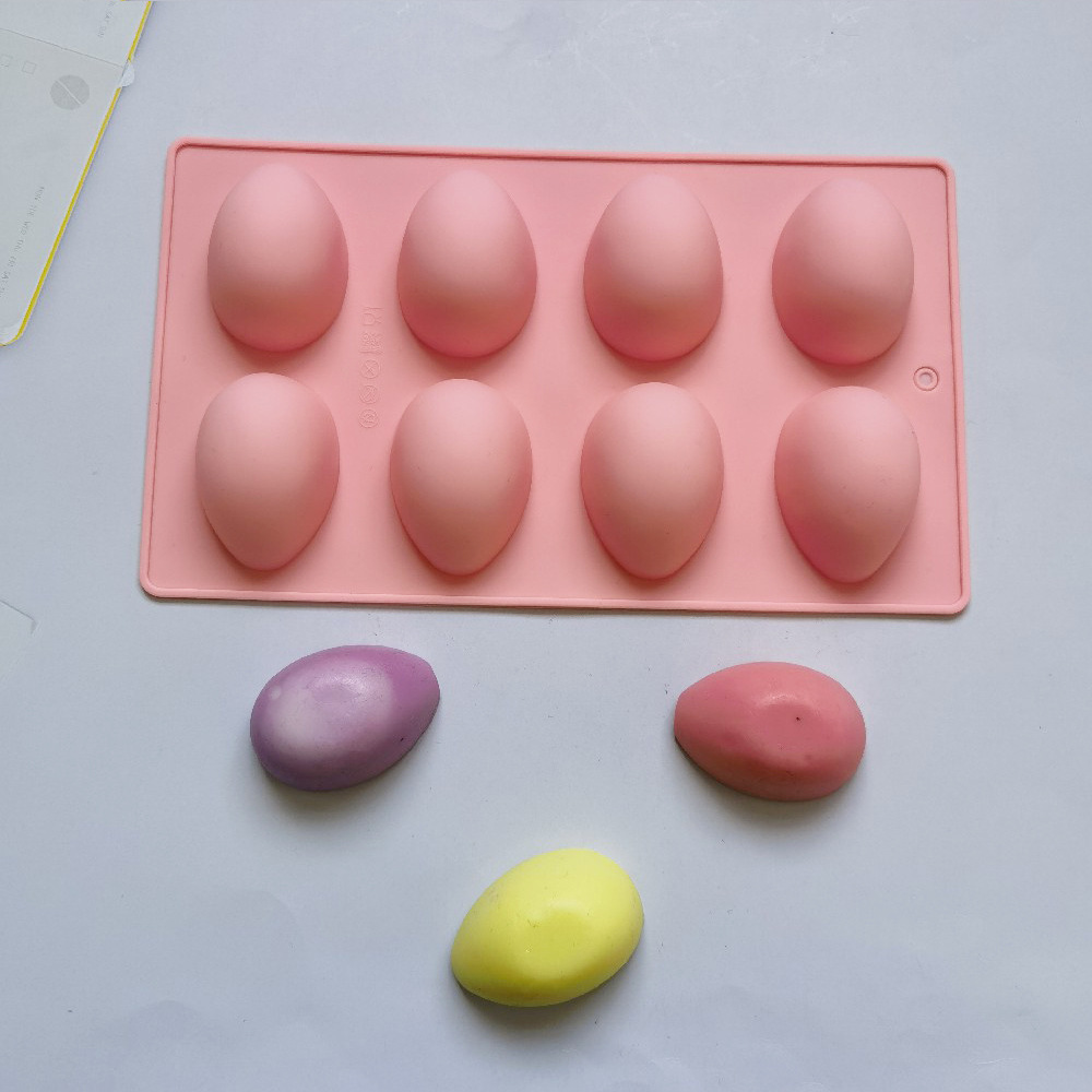 8-piece Easter egg 216 silicone mold cake ice cream pudding dessert mold soap baking utensils