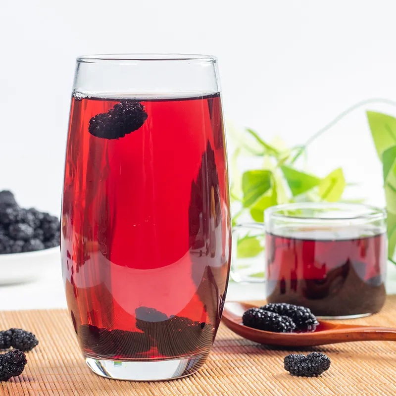 Nanjing Tongrentang Xinjiang Sand-Free Black Mulberry Dried Brewed Rich Fruit Tea Mulberry Tea Black Mulberry Health Care