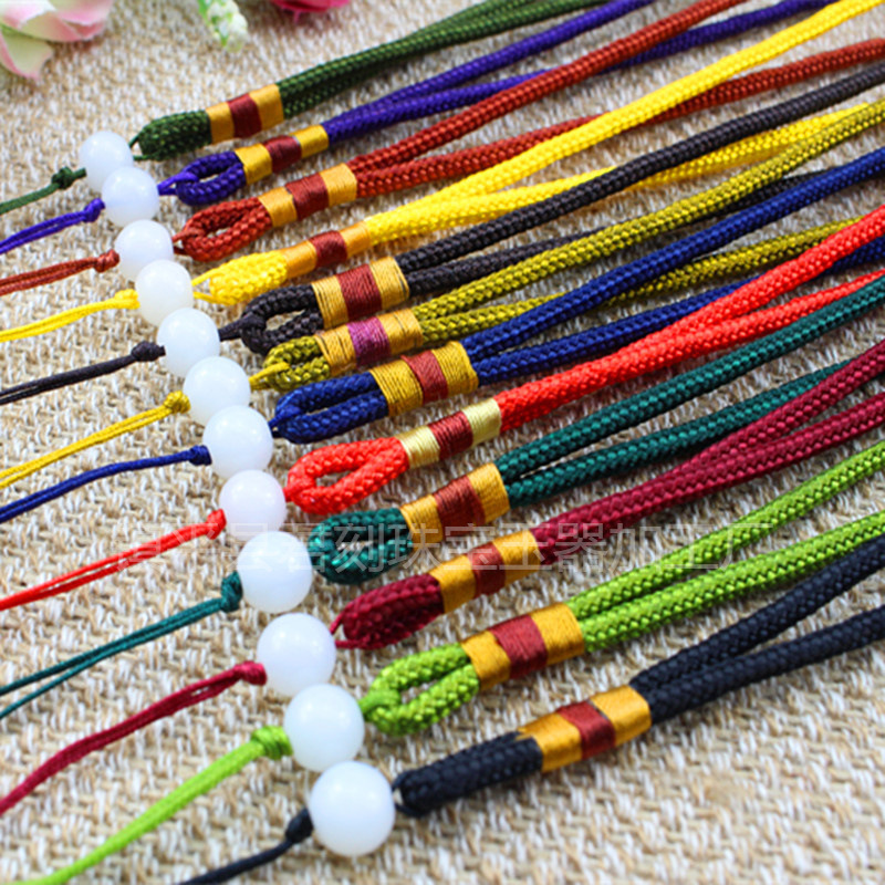 Car pendant handle rope jade jewelry scraping board rope mobile phone rope text play jewelry jade accessories lanyard