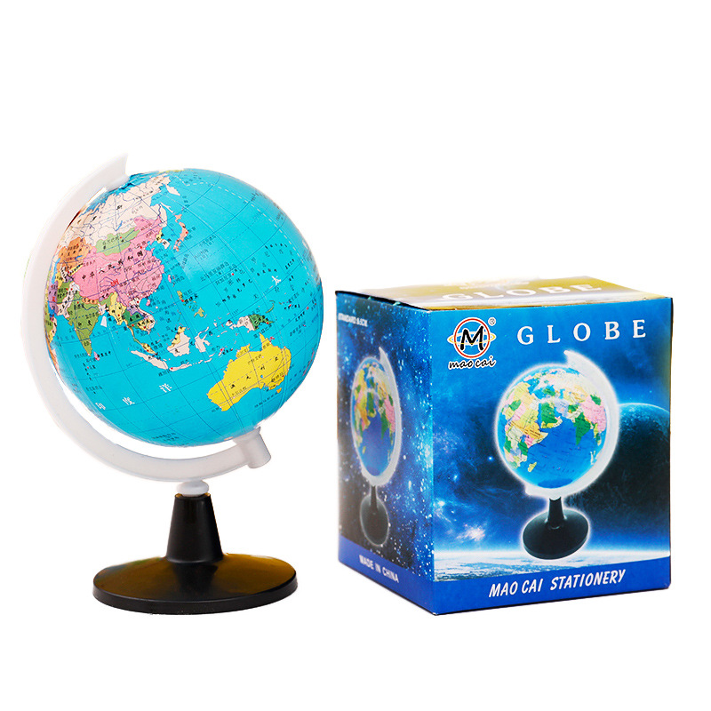 Globe Students Use Middle and High School Geography Terrain Teaching Ornaments Kidsren's Early Education 3D Stereo Prizes World Map