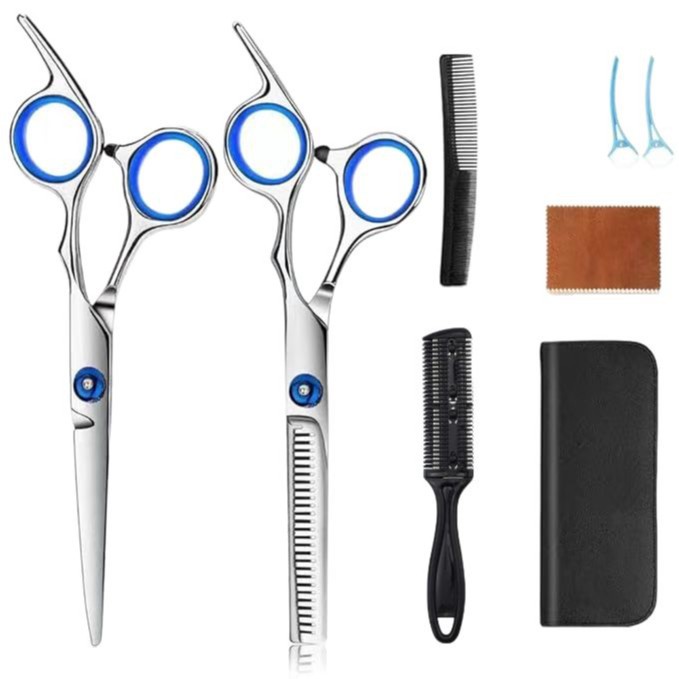 Barber Hairdressing Scissors Household Hairdressing Scissors Bangs Thinning Flat Tooth Scissors Factory Split Scissors Segmented Scissors
