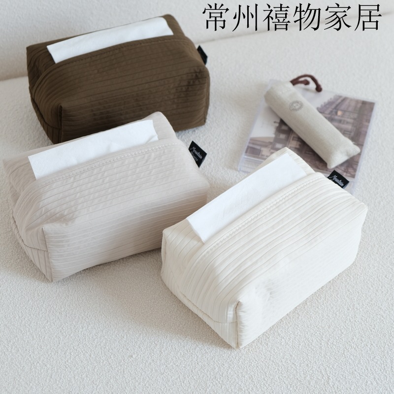 Simple high-grade light luxury towel box dining table living room paper box high-grade toilet paper box desktop storage factory outlet