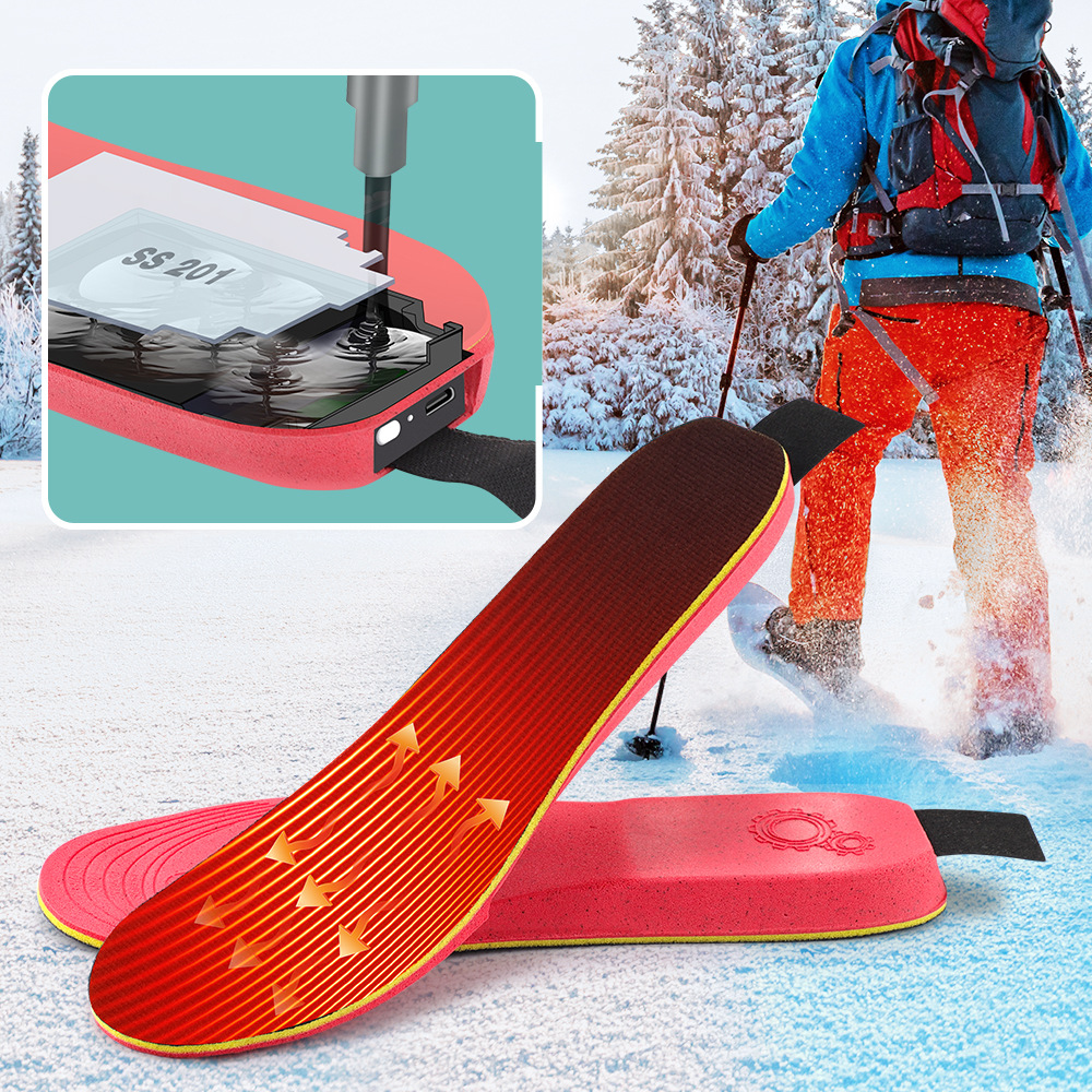 2025 New Product App Smart-Controlled Electric Heating Insoles for Men and Women, Sports, Customizable, Rechargeable Insoles, Cross-Border Wholesale