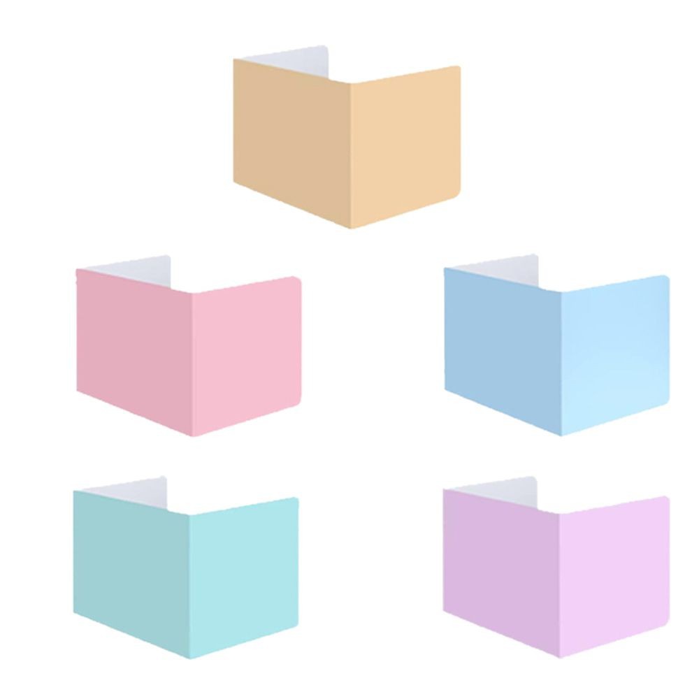 Cross-Border New Spot Pure Color Paper Dining Table Anti-Droplet Bezel Desk Divider Student Desk Divider