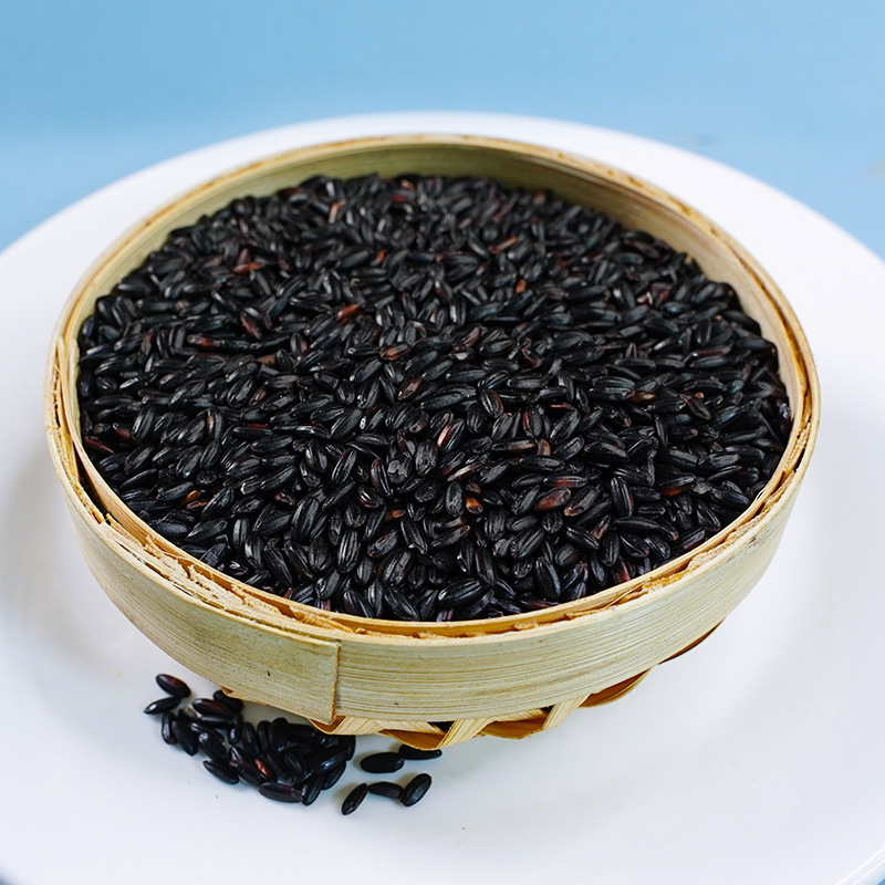 Yi Xiaomei Yitian Cereals Organic Black Rice Northeast Black Rice Cereals Rice Factory Wholesale 900g