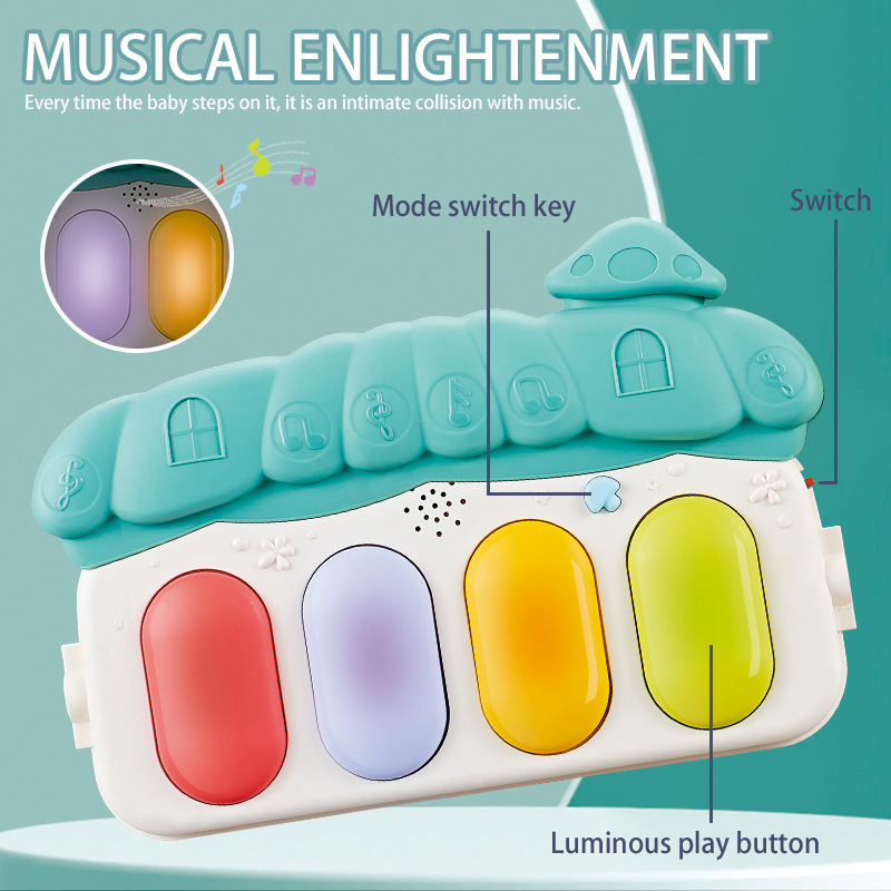 Baby Fitness Rack Music Pierone Toy 0-36 Months Newborn Baby Piano Game Mat Pierone Pierone