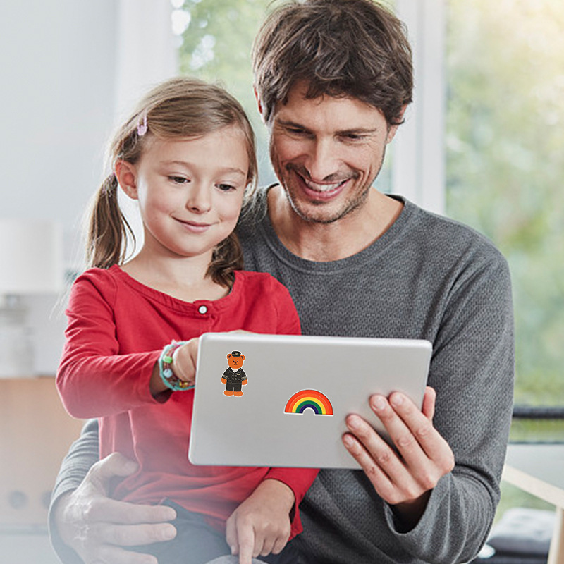 Factory Supply pu Cartoon Vintage Stickers Leather Color Stickers Jewelry Gift Decorative Stickers Adhesive Stickers