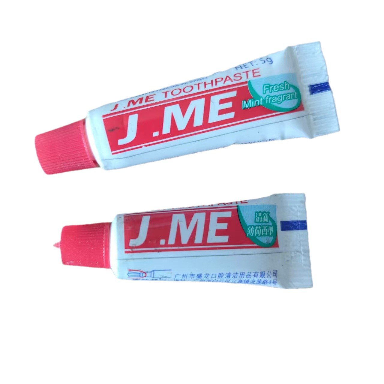 Hotel Hotel Hotel Special Disposable Toothpaste Chinese and English 3g 5g Jinmei JME Toothpaste
