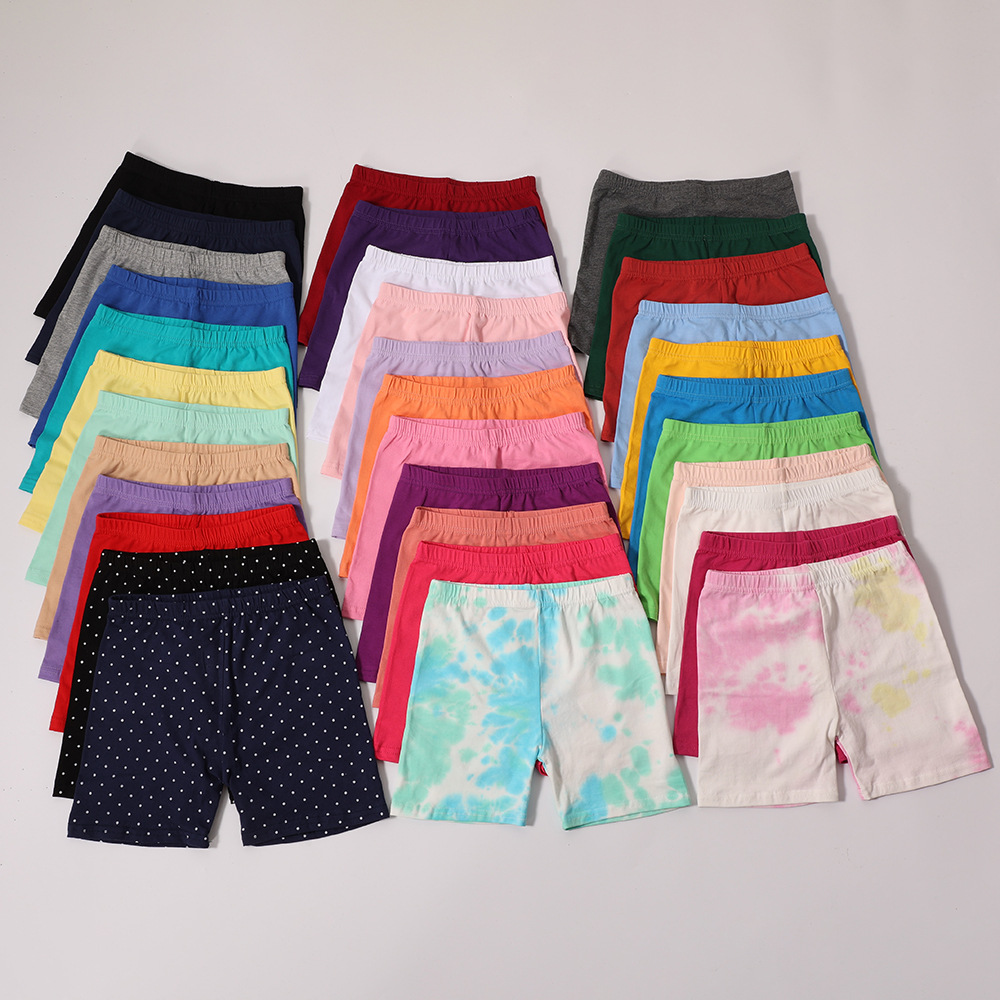 Детские хлопковые шорты для девочек летние леггинсы однотонные носки для танцев оптом