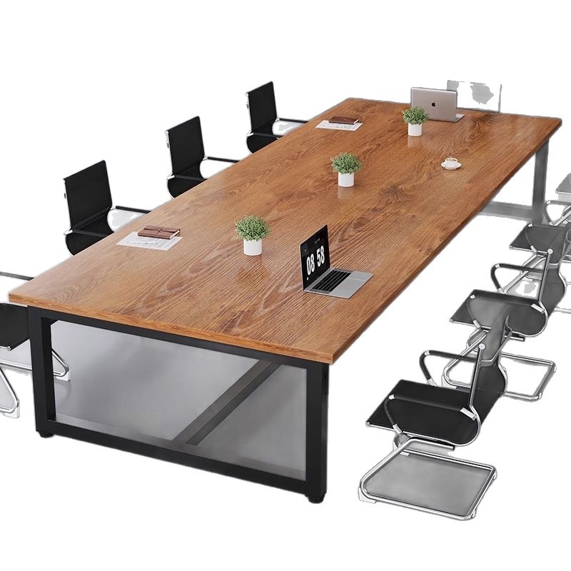 Conference Table Rectangular Office Furniture Conference Room Desk and Chair Set Long Large Table Workbench