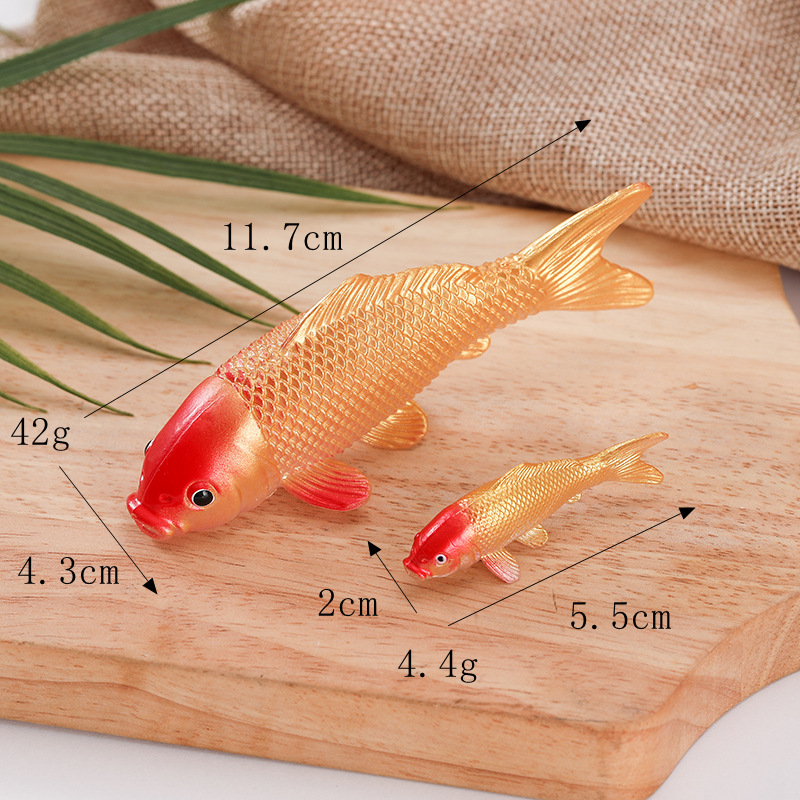5.5cm simulation koi model goldfish keychain ornamental fish aquarium decoration supplies running water scene ornaments