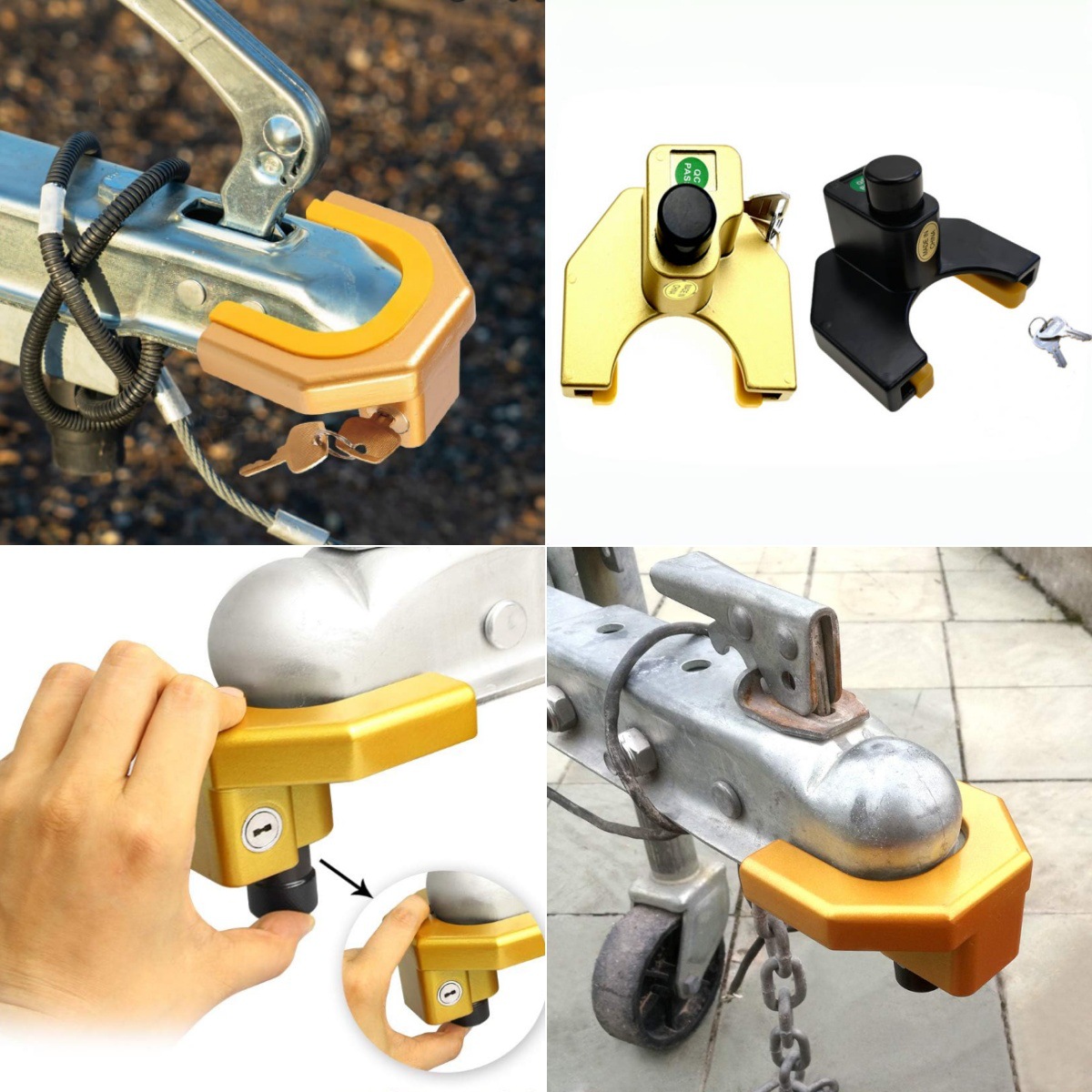 In-Stock Direct Sale Trailer Cover U-Lock Car Rv Yacht Trailer Lock Connector Lock Trailer Accessories Adjustable