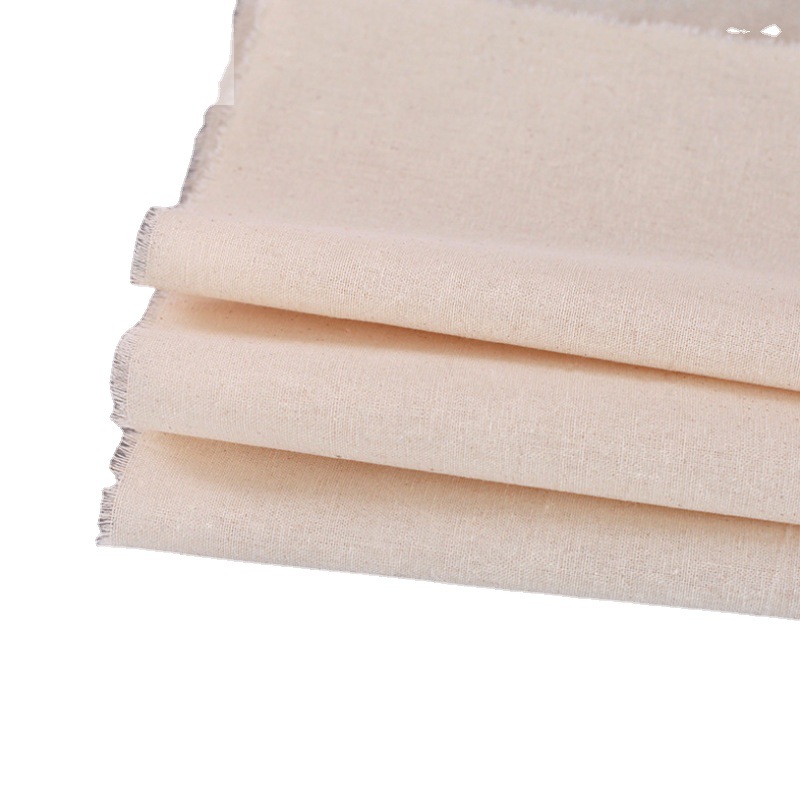Manufacturer Wholesale Gray Cloth Pure Cotton White Cloth Thickeneded Gray Cloth Clothing Vertical Cotton Cloth Design Pattern Making Cotton Cloth White Gray Cloth