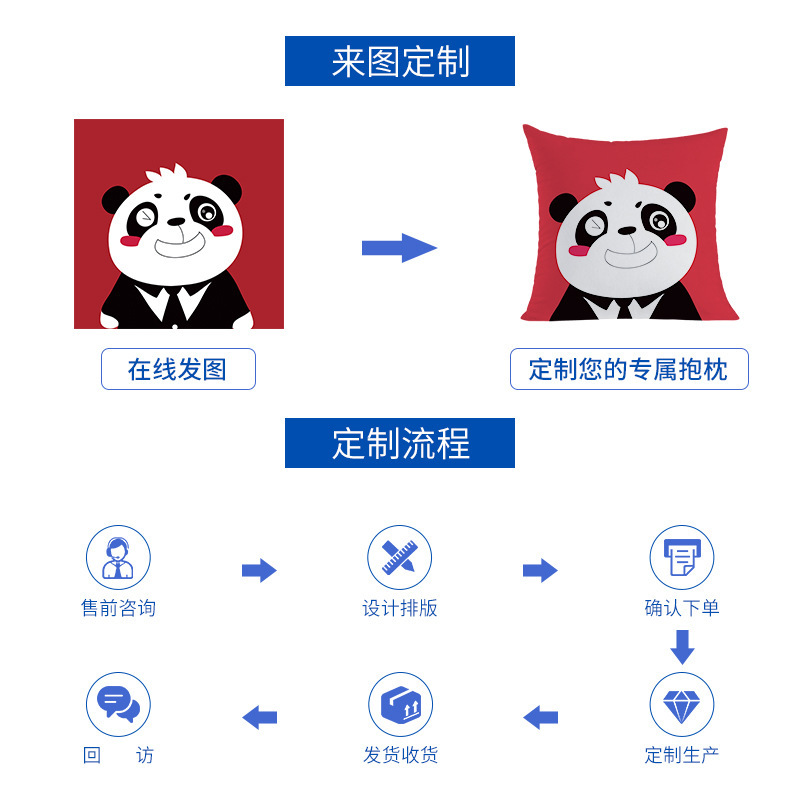 Customized Pillows DIY High-Definition Printable Photos Family Life Photos Corporate Pillows with Pictures Fabric Custom Pillows