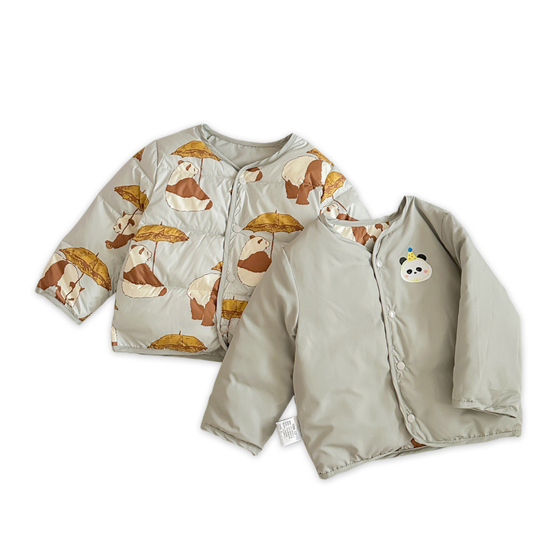 【New National Standard 90% White Duck Down】Children's down Liner for Boys' School Uniforms, Infant Winter down Jacket, Class a