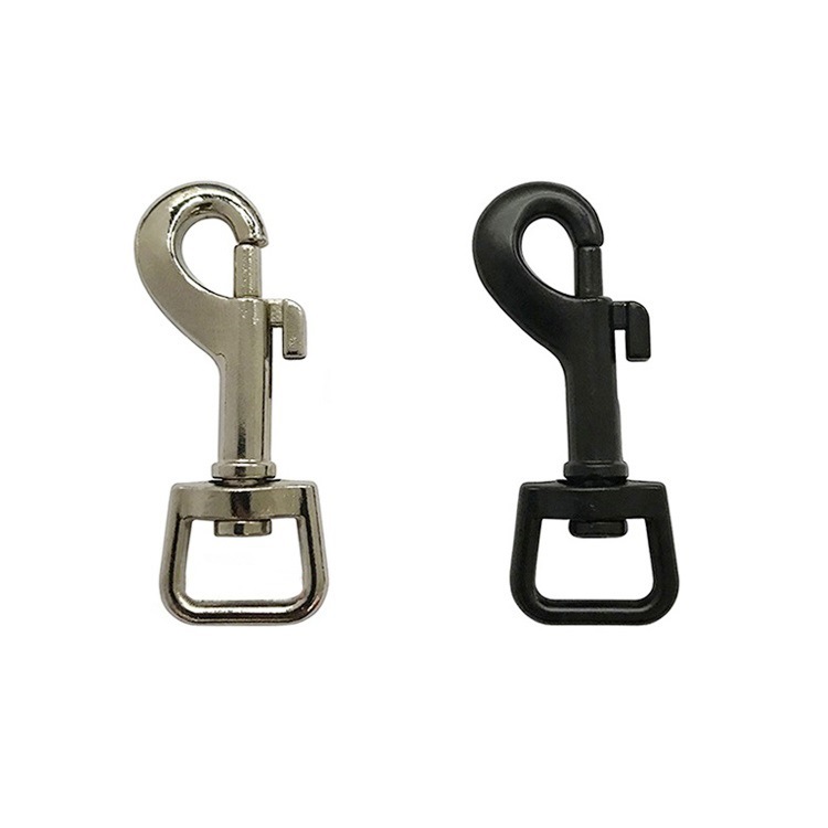 Spot supply luggage hardware accessories pet traction rope nickel-plated alloy hook electrophoresis black zinc alloy dog buckle