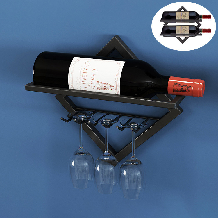 Складной креативный настенный стеллаж для вина, подставка для бокалов красного вина, настенный держатель для перевернутых бокалов