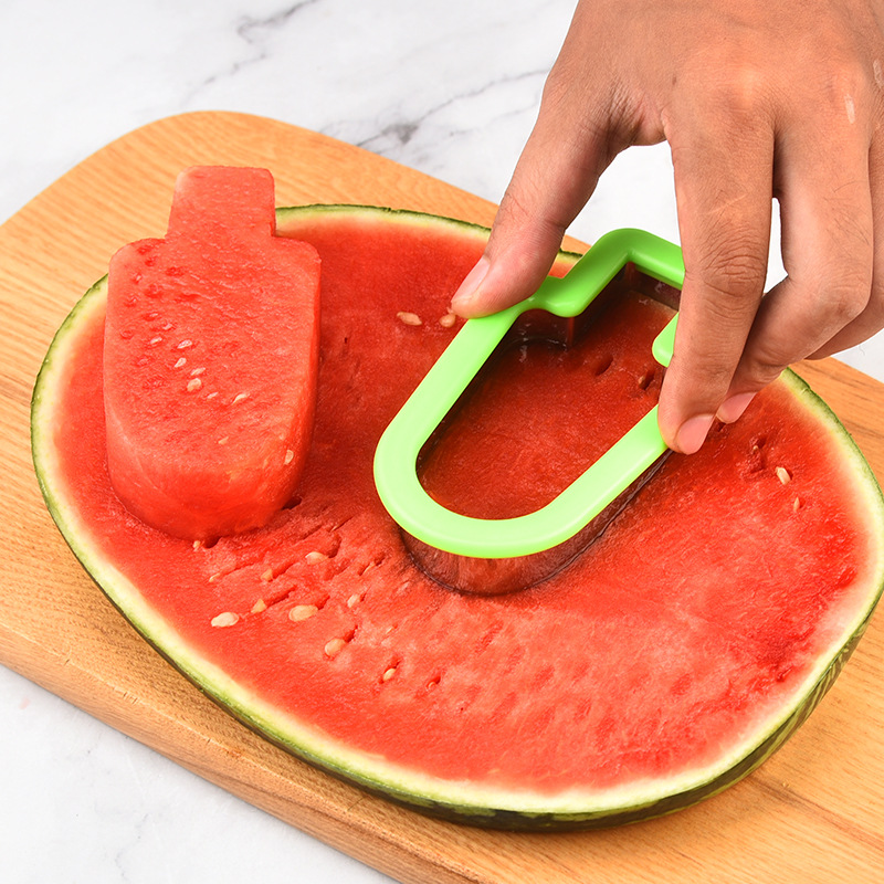 Creative stainless steel watermelon slicer popsicle shape slicer watermelon ice cream mold split slicer wholesale