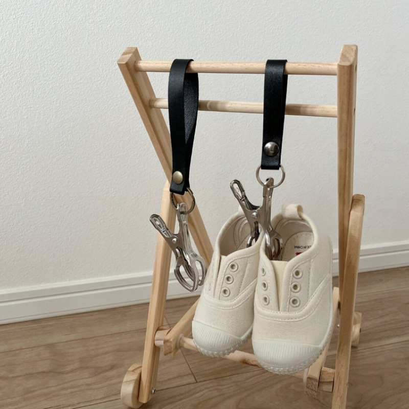 Готовая клипса для обуви для малышей, портативная клипса для сушки обуви на улице, персонализированная сушилка для обуви из PU кожи