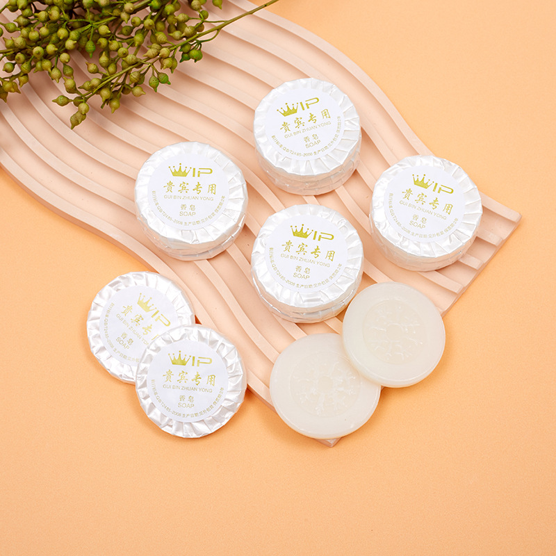 Disposable Soap Hotel Guest Room Toiletries 10g Soap Mini Round Soap for Hotels