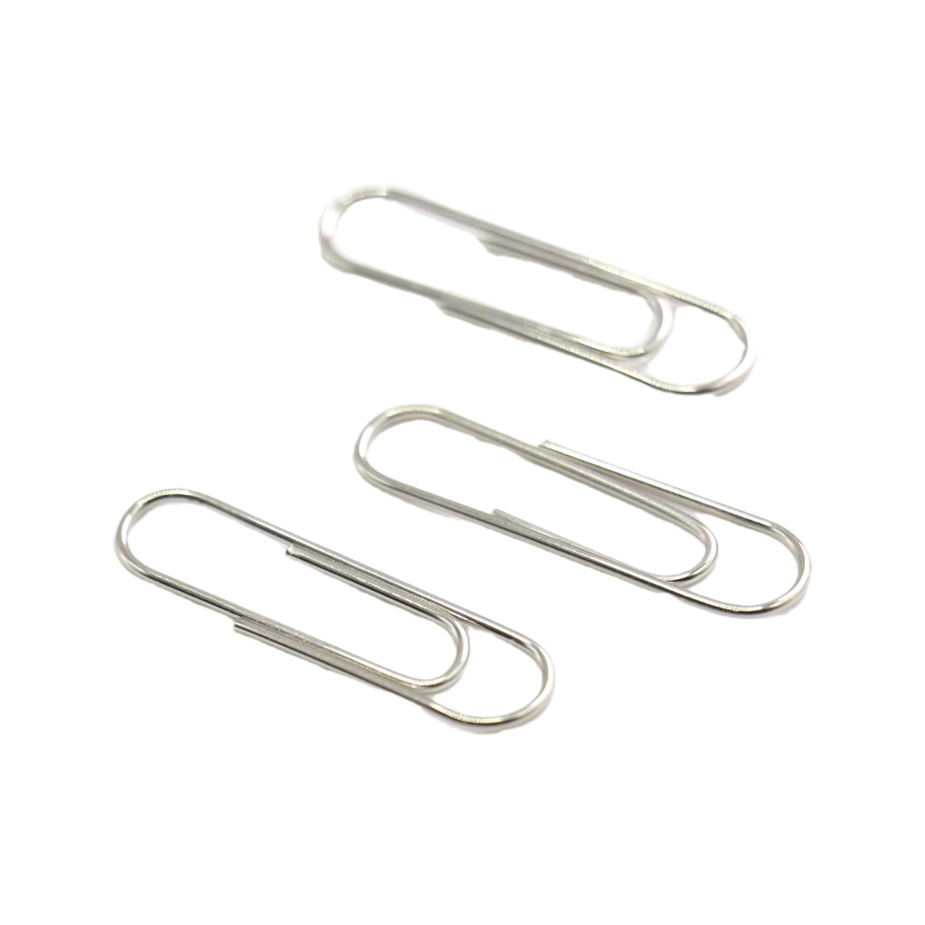 Nickel-plated clip ins high-value dovetail clip metal thick paper clip not easy to rust color office use