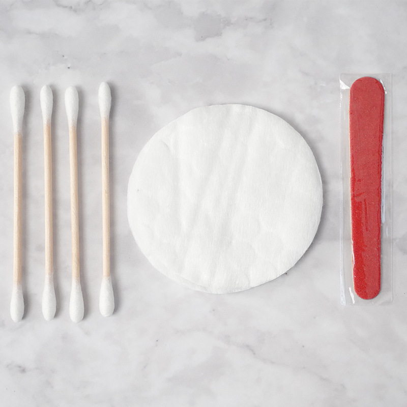 Nursing Kit, Disposable Nursing Kit, Cotton Swab, Scrub Strips, Nail Polish Remover, Hotel Care Kit