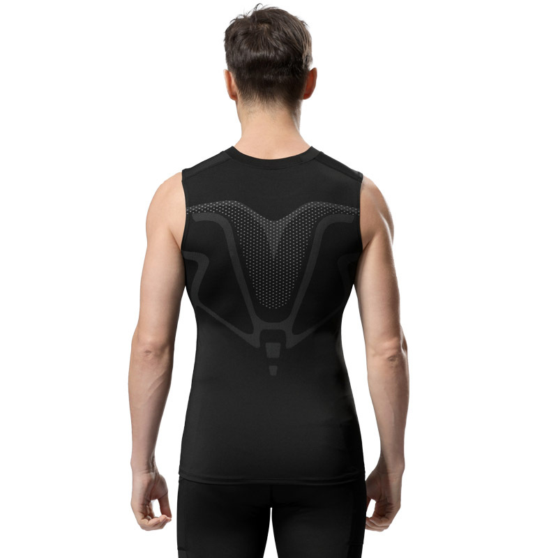 Tight Vest Men's Basketball Sports Tight American Style Training Vest Base Quick-drying Elastic Waistcoat Breathable Short Sleeve