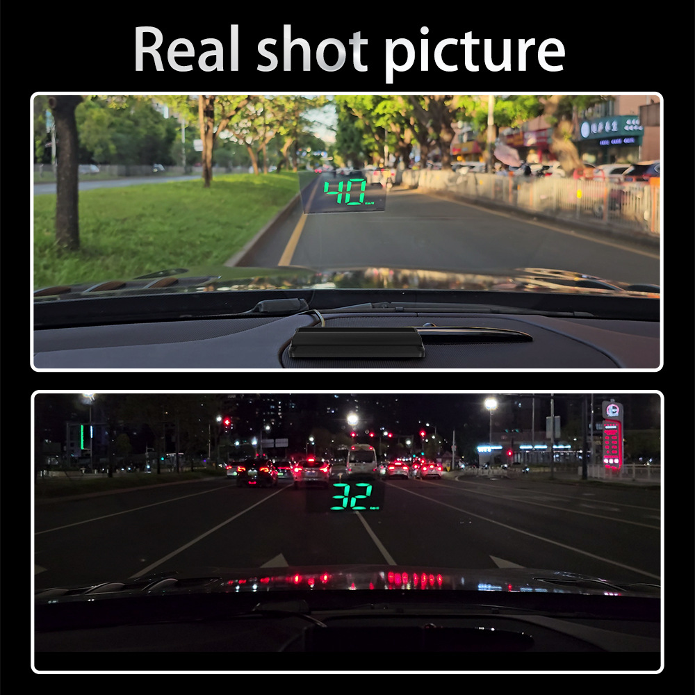 New W2 Universal Hud Head-Up Display Car Gps Speedometer Km Mph Car Hudspeedmeter